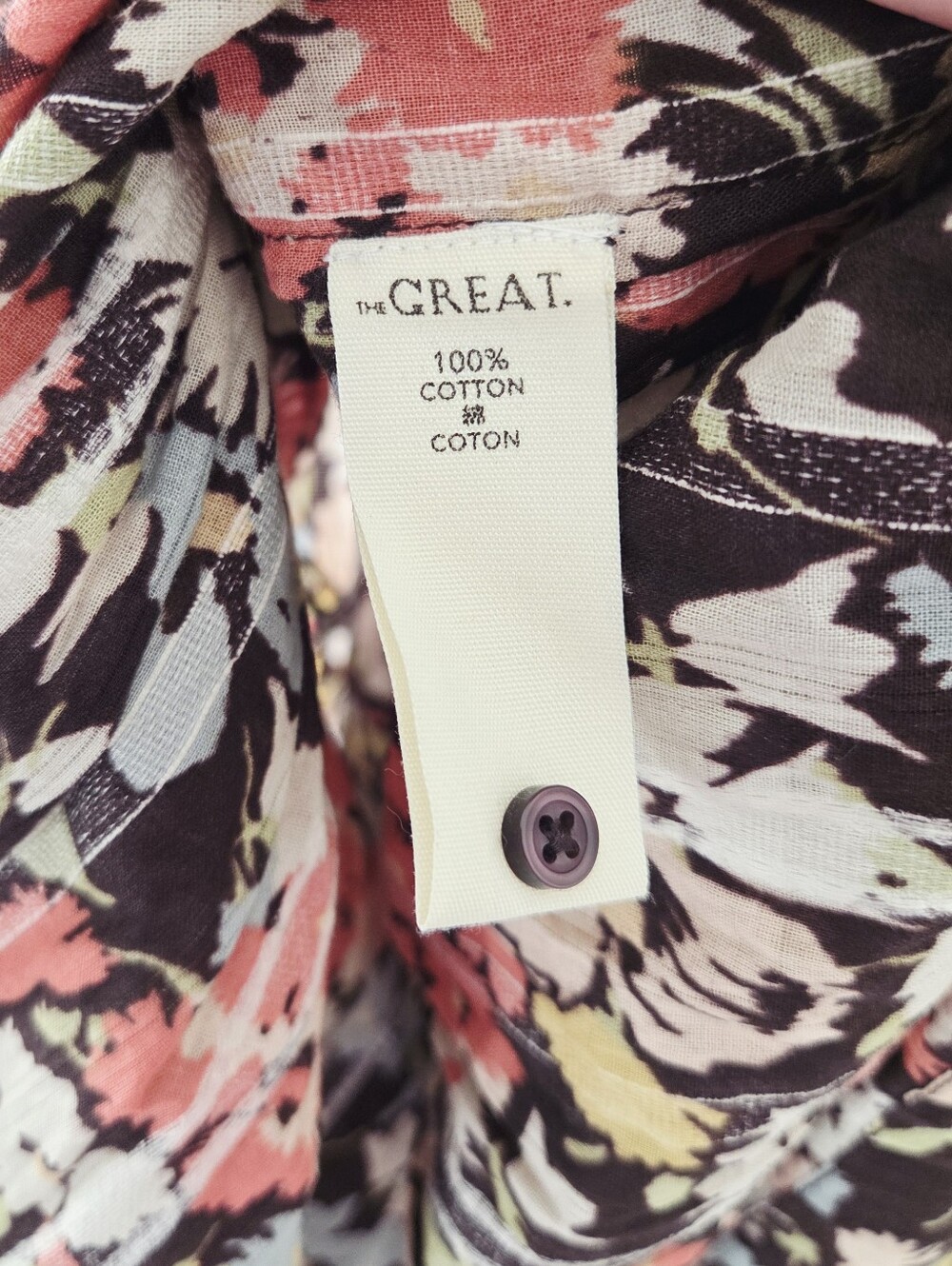 The Great. The Pasture Midi Dress Meadow Floral Size 3 Cottagecore - Picture 9 of 9